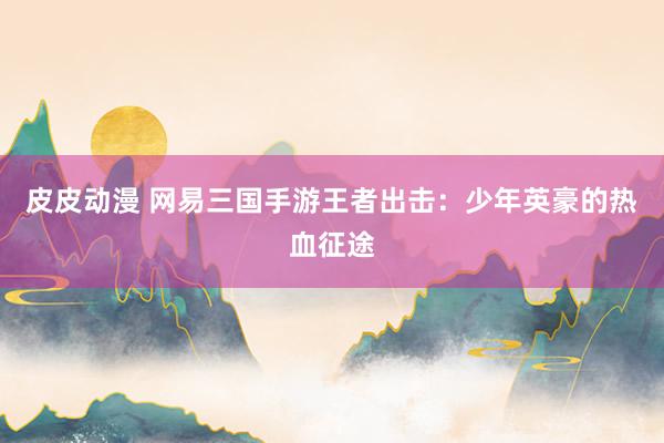 皮皮动漫 网易三国手游王者出击：少年英豪的热血征途