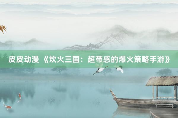 皮皮动漫 《炊火三国：超带感的爆火策略手游》
